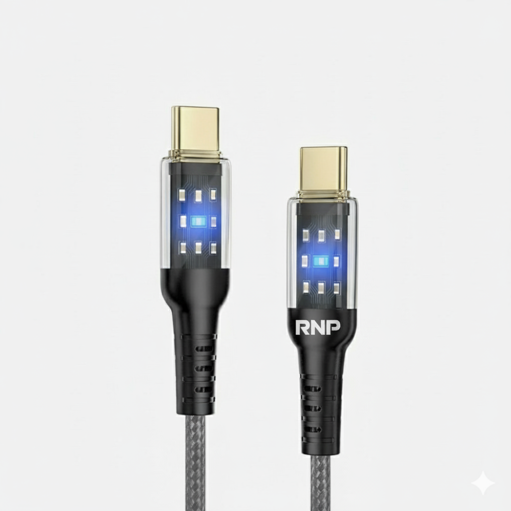 RNP Premium  USB Type-C to Type-C with PD 60W fast Charging and Data cable  -1.2 Meter