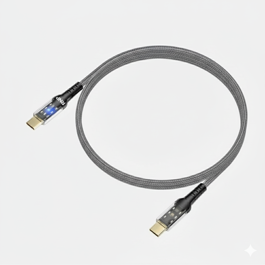 RNP Premium  USB Type-C to Type-C with PD 60W fast Charging and Data cable  -1.2 Meter